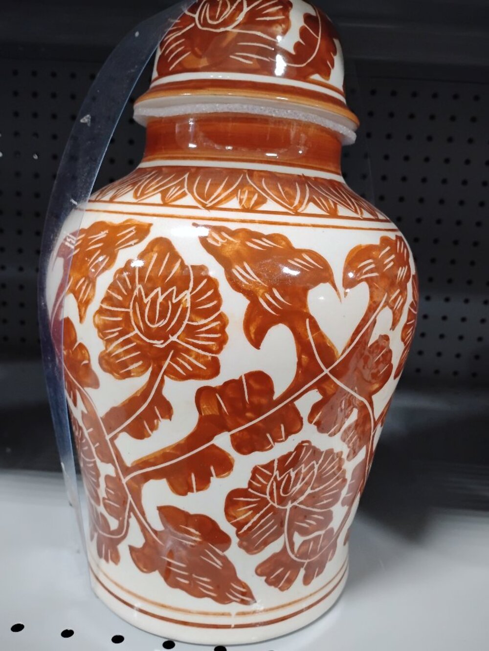 New Ceramic Vase Jar With Lid Multicolor